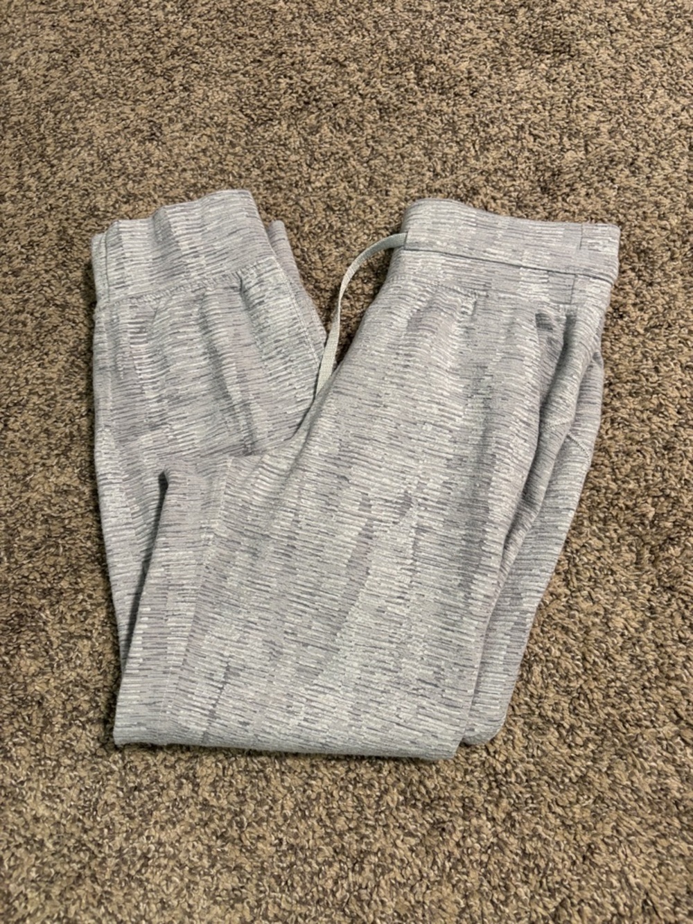 lululemon athletica Heathered Light Gray Joggers